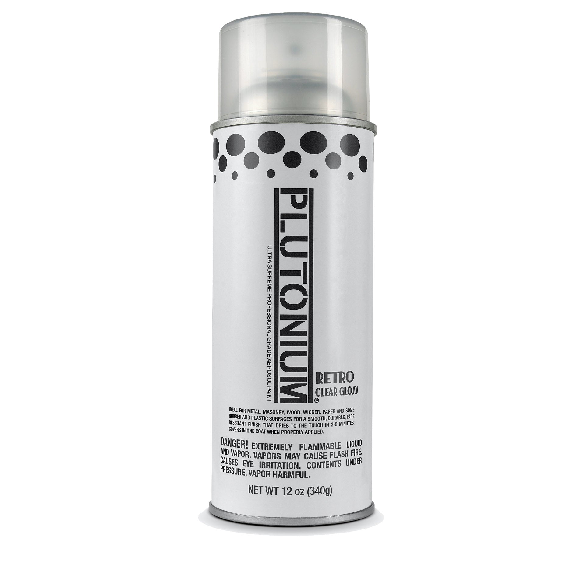 Plutonium Retro Clear Spray Paint
